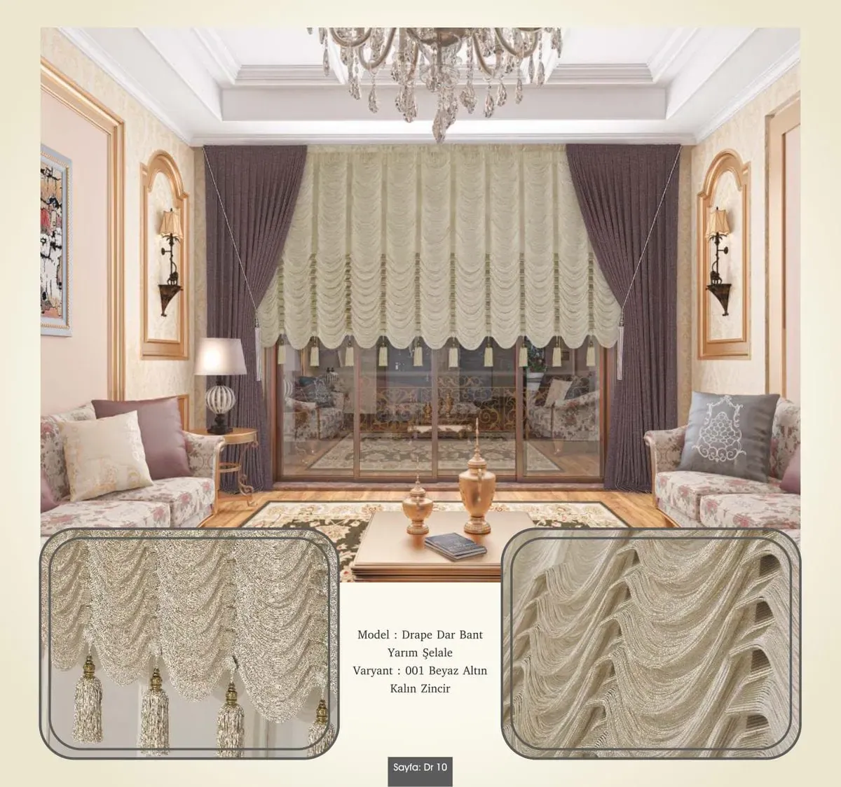 Drape İp Perde modeli 006