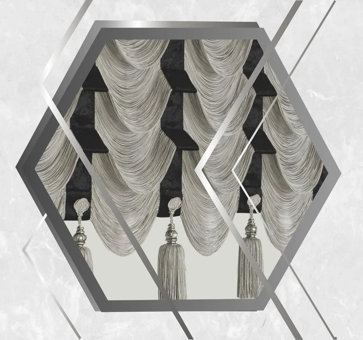 Drape İp Perde modeli 017