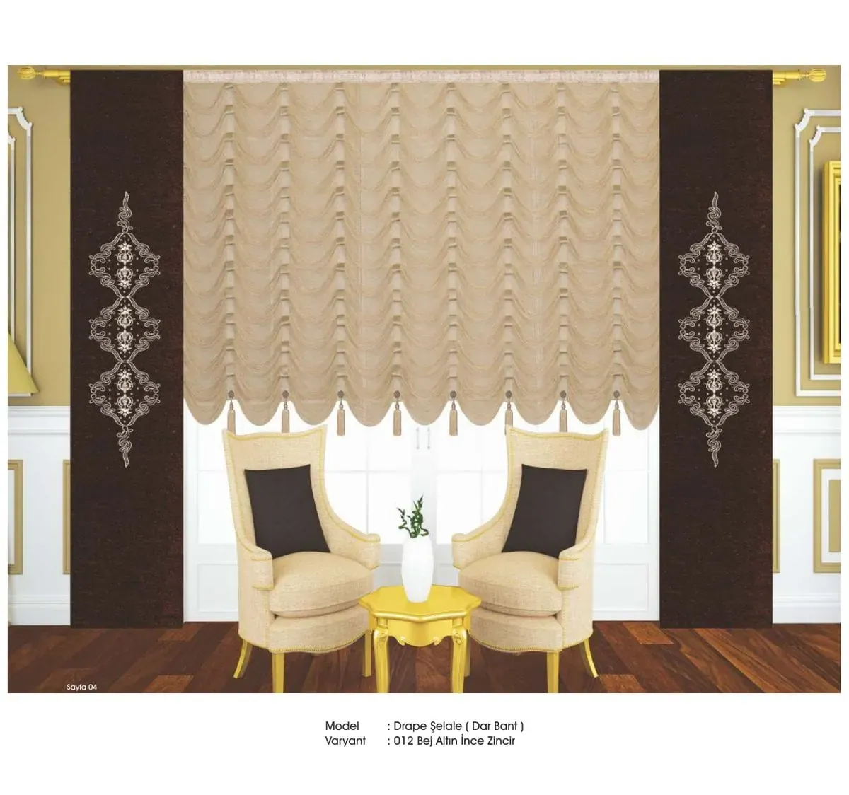 Drape İp Perde modeli 031
