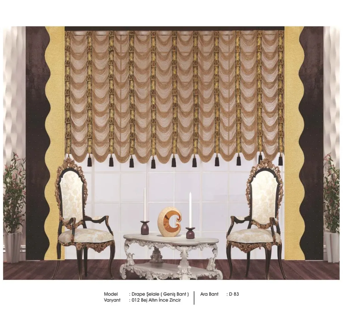 Drape İp Perde modeli 036