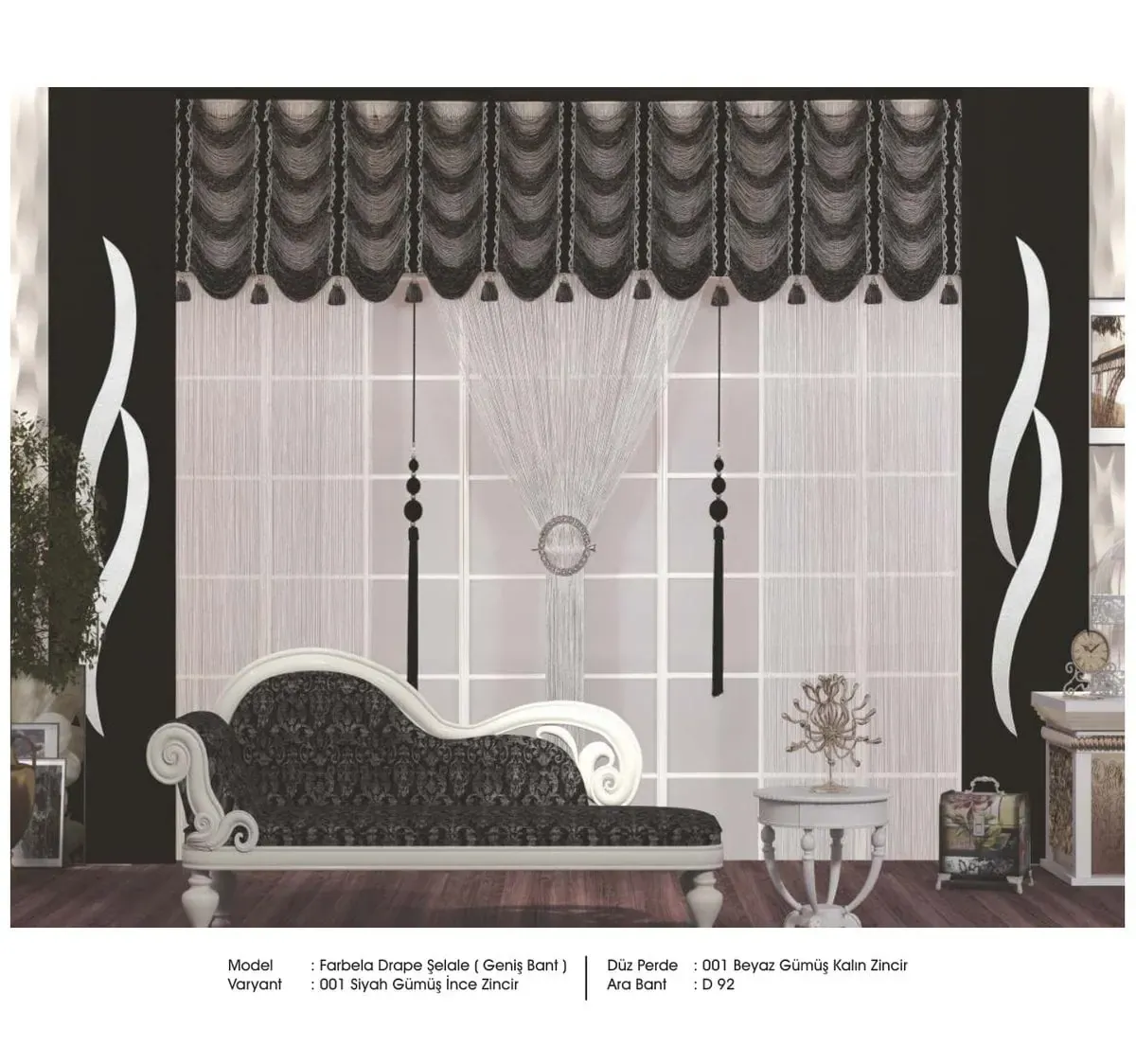 Drape İp Perde modeli 040