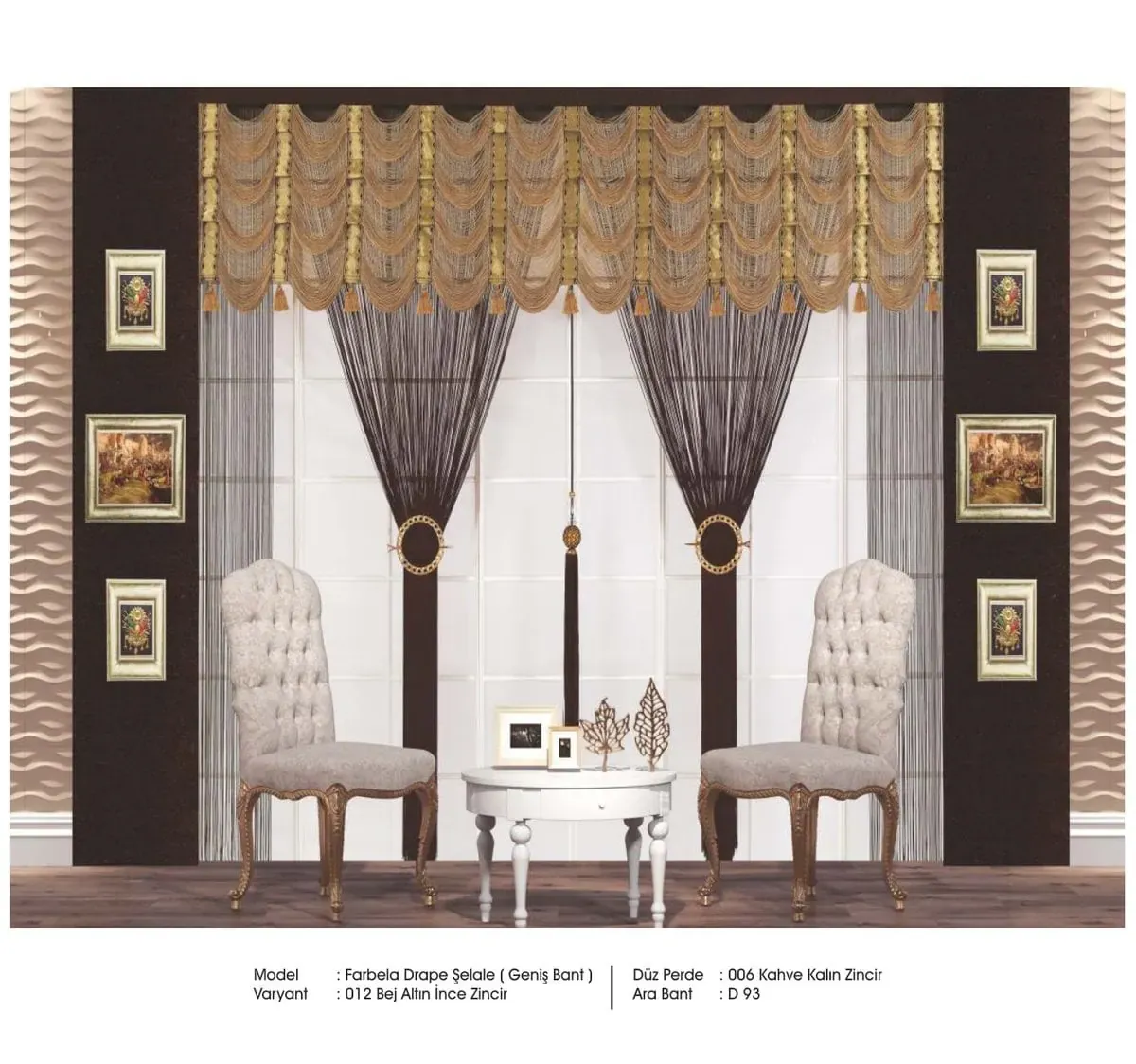 Drape İp Perde modeli 041