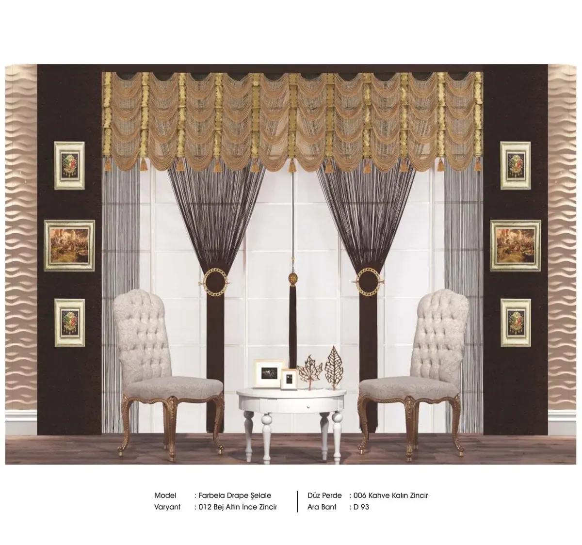 Drape İp Perde modeli 043