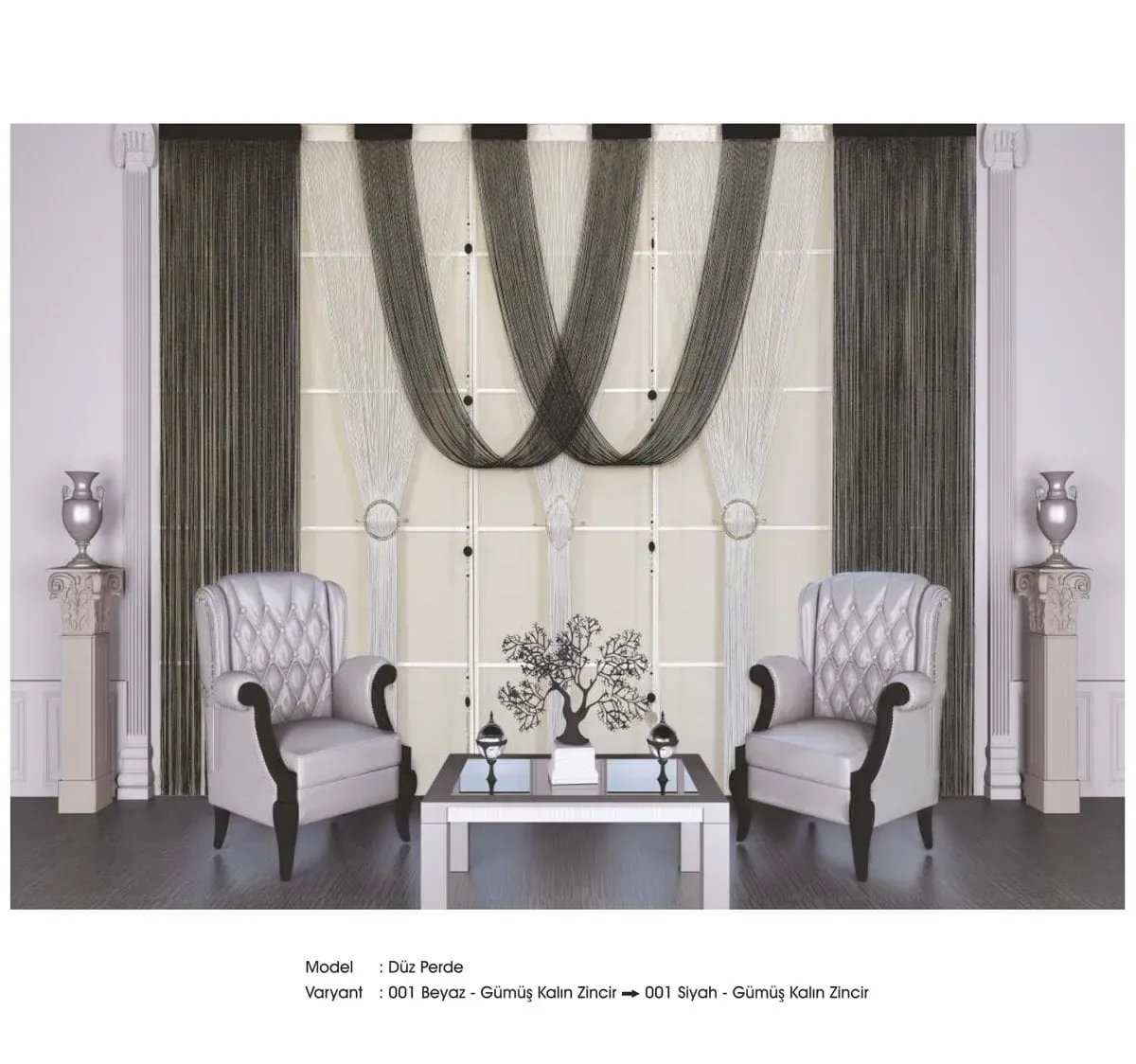 Drape İp Perde modeli 049