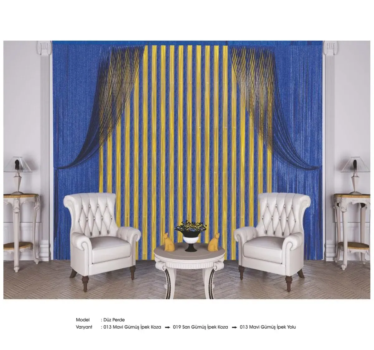 Drape İp Perde modeli 062
