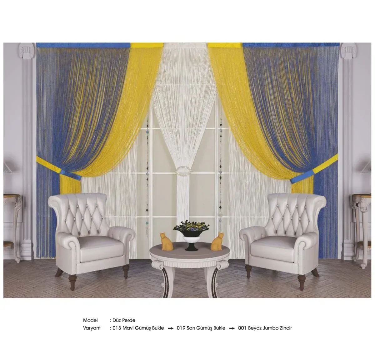 Drape İp Perde modeli 066