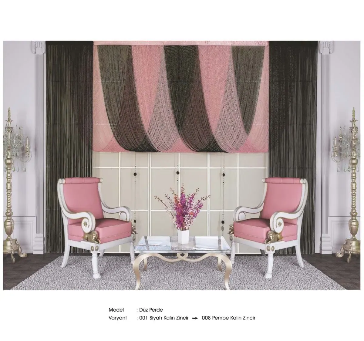 Drape İp Perde modeli 067